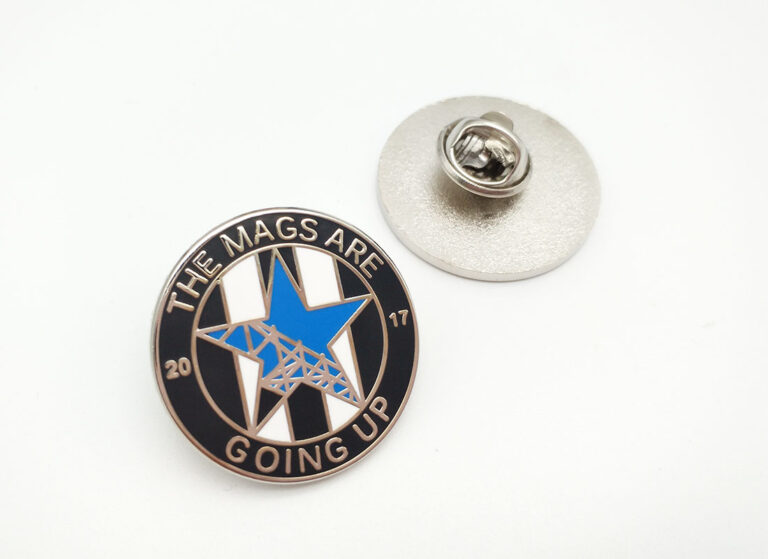 Enemal Nickel Pin Badge