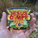 Golden Plated Jesus Pin Badge