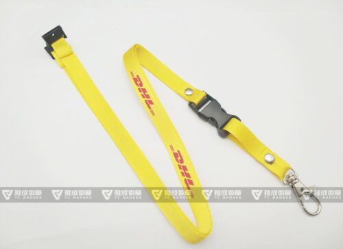 Polyester DHL Logo Printed Lanyards