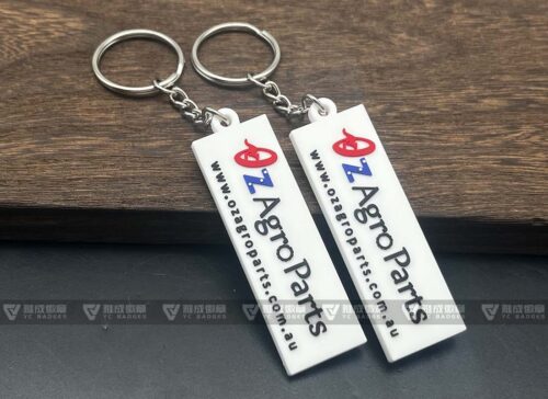 Free Art Design Customized Company Logo Souvenir Promotion PVC Keyring