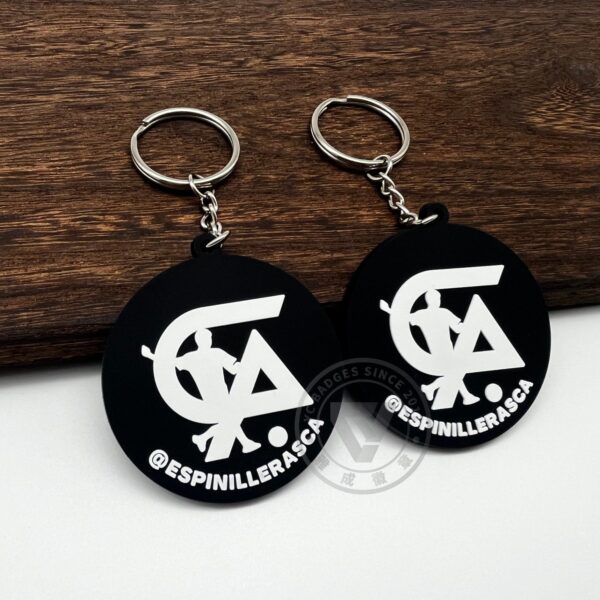 Plastic PVC Rubber Silicone Keyring