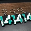 OEM Customize Company Personalized Logo Silicone PVC Soft Rubber Key Chain