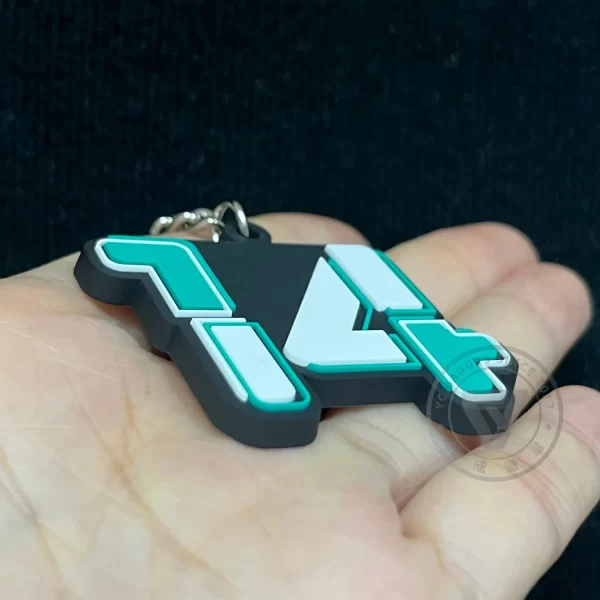 OEM Customize Company Personalized Logo Silicone PVC Soft Rubber Key Chain