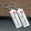 Free Art Design Customized Company Logo Souvenir Promotion PVC Keyring