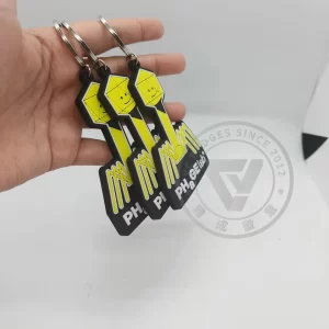 PVC Rubber Keychain Tag Personalized Customize with Own Logo Design