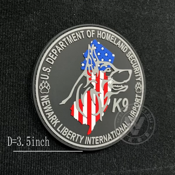 3D PVC Velcro-on Patches Customize Us Newark Liberty International Airport
