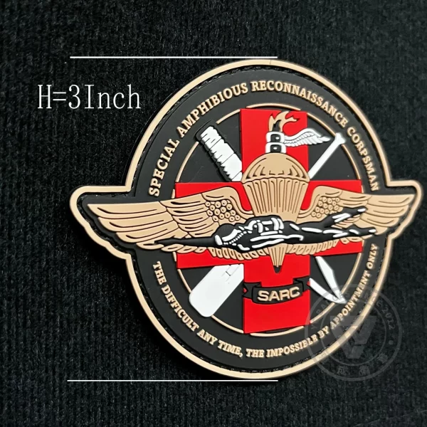 Customize Apparel Accessories Applique 3D Patches PVC Rubber Clothing Label Tag