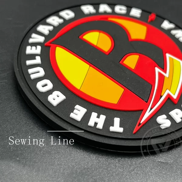 Customize PVC Label Patches Garment Clothing Embossed Brand Logo Badge