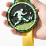 Cheap Custom 3D Silicone Rubber Medal Plastic Soft PVC Football Soccer Medals for Kids