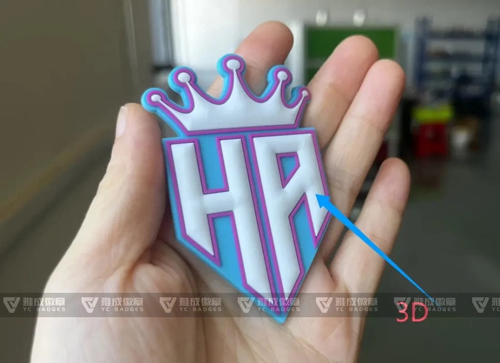 3D Craft Rubber Logo Sticker