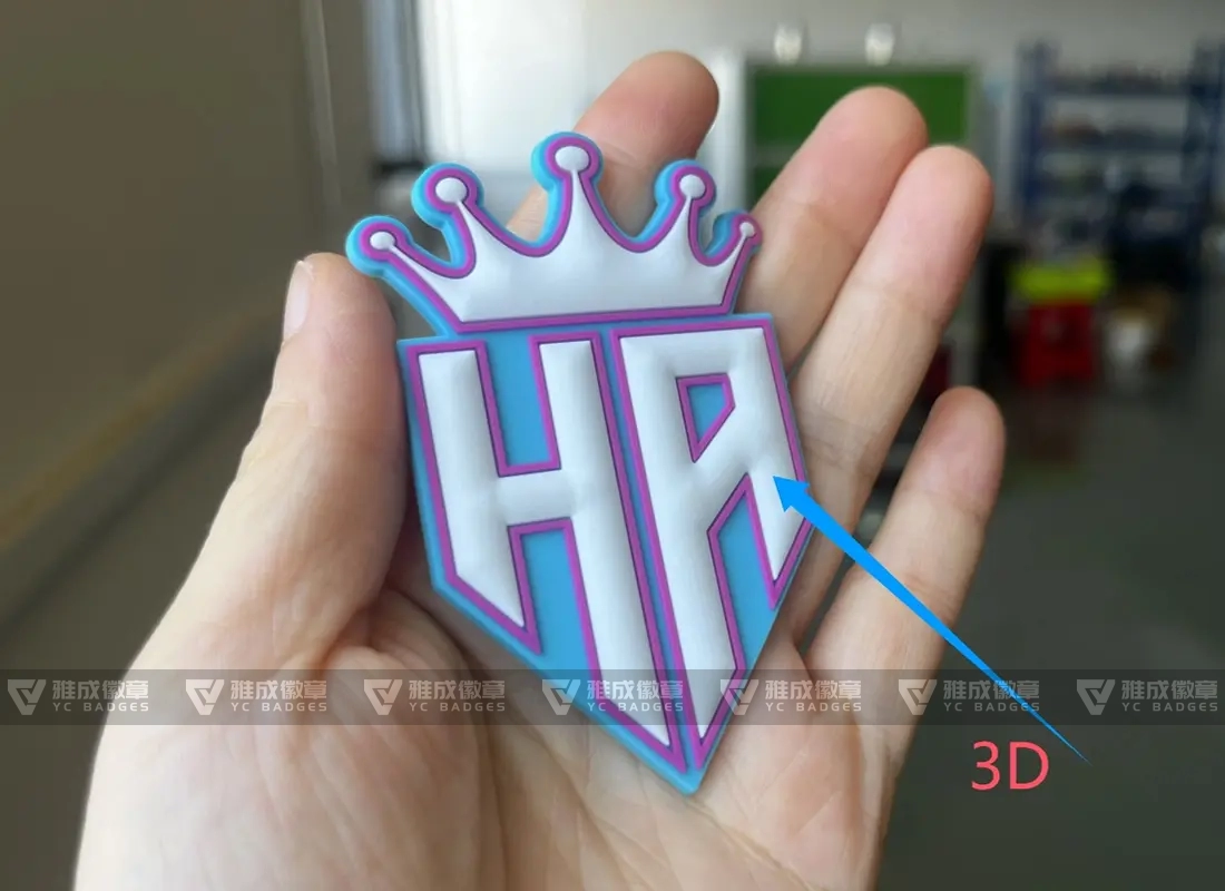 3D Craft Rubber Logo Sticker