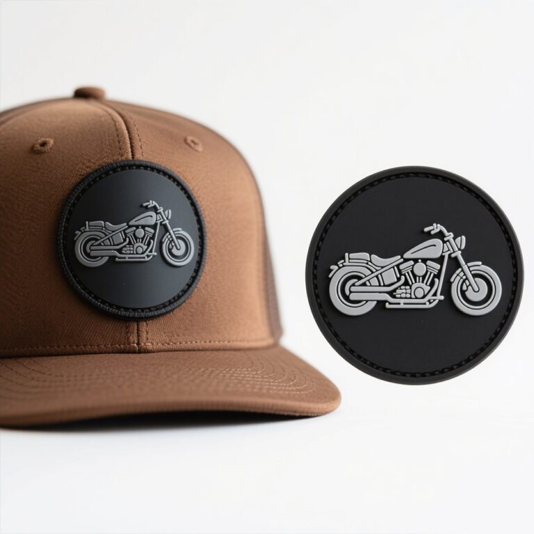 OEM Customized PVC Patches for Motorcycle Enthusiasts' Hats