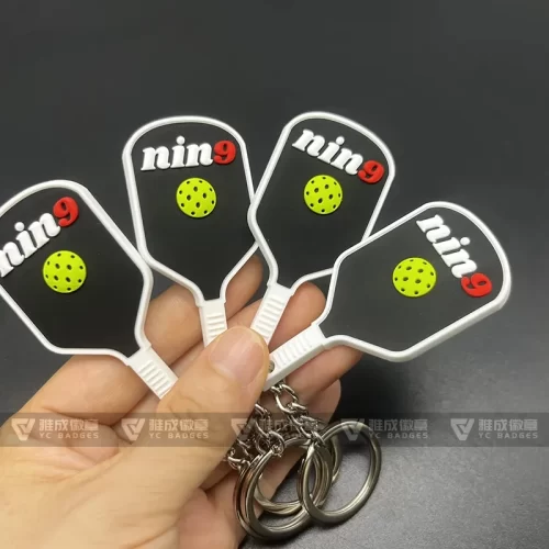 Pvc Rubber Glow in the Dark Keyring Customize