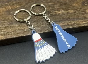 Unique Custom PVC Racket Keychains