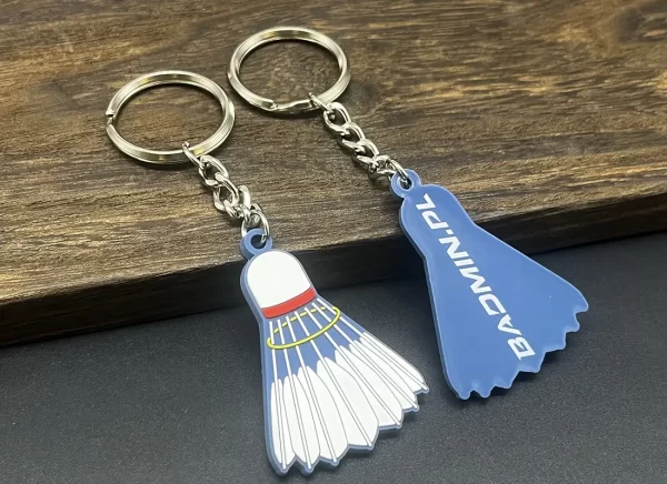 Unique Custom PVC Racket Keychains