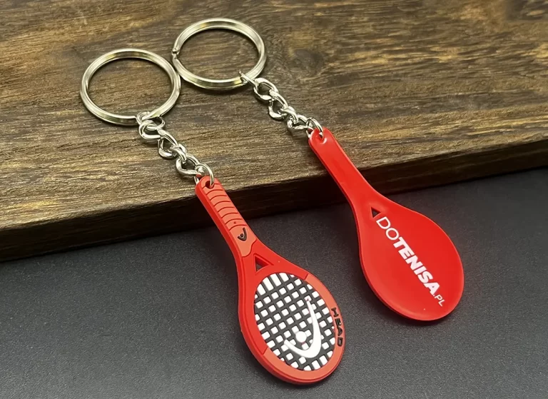 Unique Custom PVC Racket Keychains