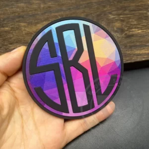 PVC Rubber Sticker Label Logo Badge Customize with Iron-on Adhesive