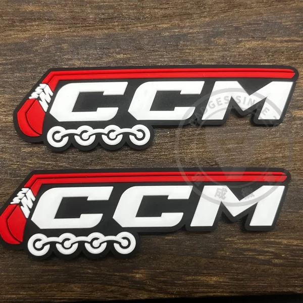 PVC Soft Logo Badge Label Tag Customize with Adhesive Backing