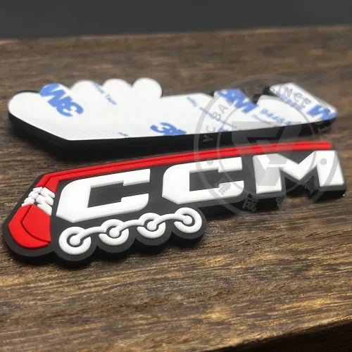 PVC Soft Logo Badge Label Tag Customize with Adhesive Backing PVC Soft Logo Badge Label Tag Customize with Adhesive Backing