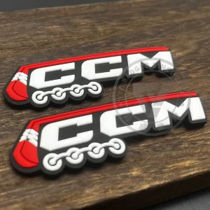 PVC Soft Logo Badge Label Tag Customize with Adhesive Backing