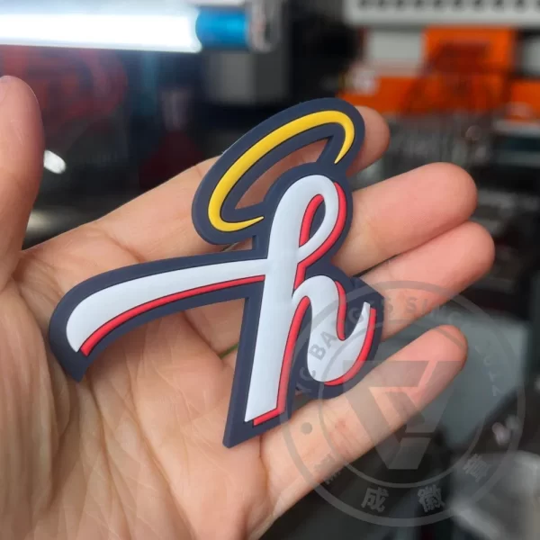 PVC Soft Rubber Sticker Label Badge Customize Eco-Friendly High Quality Adhesive