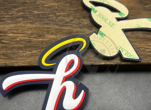 PVC Soft Rubber Sticker Label Badge Customize Eco-Friendly High Quality Adhesive