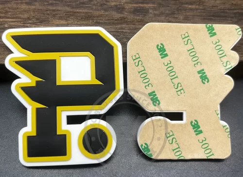 PVC Logo Helmet Decals Sticker 3m Adhesive Backing Customize