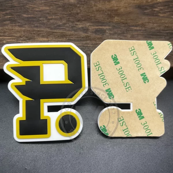 PVC Logo Helmet Decals Sticker 3m Adhesive Backing Customize