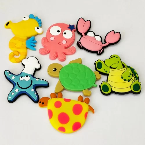 Hot Sale 2026 Fashion Cartoon Sea Turtle Fish Sea Turtle Kid Souvenir Gift Fridge Magnet 3D PVC Home Decoration Refrigerator Magnet