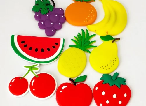 Hot Sale Fashion Personalized Cartoon Fruits Refrigerator Magnet Home Decoration Plastic Soft PVC 3D Fridge Magnet Fridge Magnets