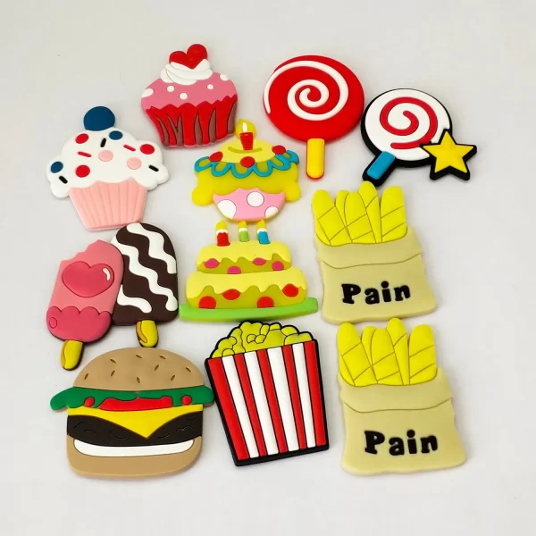 Hot Sale Fashion Personalized Cartoon Fruits Refrigerator Magnet Home Decoration Plastic Soft PVC 3D Fridge Magnet Fridge Magnets