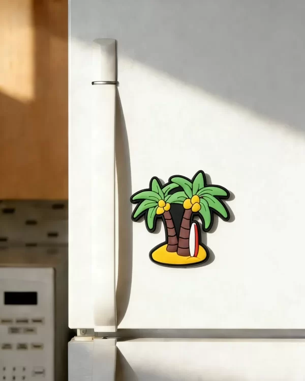 FM014-10001 Custom 3D Coconut Tree Fridge Magnet Eco Friendly Souvenir & Promotional Gift