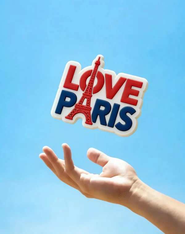 3D Eiffel Tower Fridge Magnet Eco Friendly PVC Paris Promotional Souvenir Gift