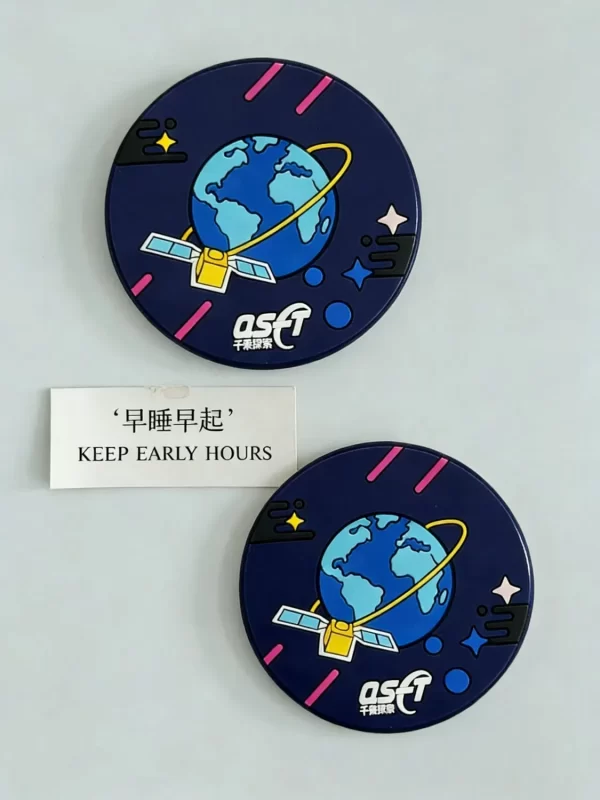 3D Planet Space Fridge Magnet Eco PVC Earth Satellite Souvenir & Promotional Gift