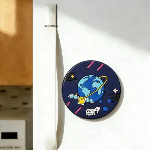 3D Planet Space Fridge Magnet Eco PVC Earth Satellite Souvenir & Promotional Gift