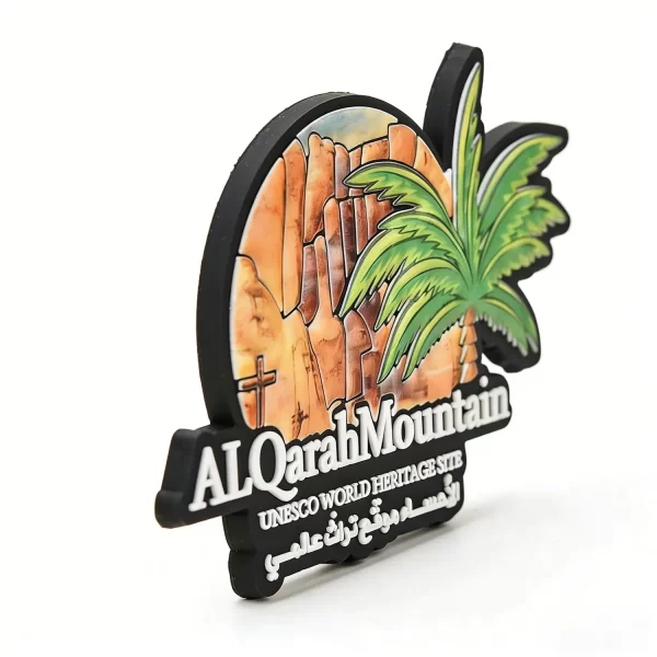 Custom 3D Alqarah Unesco Fridge Magnet PVC Promotional Heritage Gift Custom 3D Alqarah Unesco Fridge Magnet PVC Promotional Heritage Gift