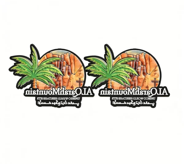 Custom 3D Alqarah Unesco Fridge Magnet PVC Promotional Heritage Gift Custom 3D Alqarah Unesco Fridge Magnet PVC Promotional Heritage Gift
