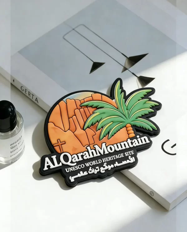 Custom 3D Alqarah Unesco Fridge Magnet PVC Promotional Heritage Gift Custom 3D Alqarah Unesco Fridge Magnet PVC Promotional Heritage Gift