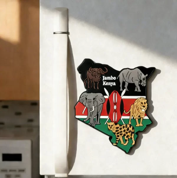 Kenya Map 3D Fridge Magnet PVC Africa Souvenir & Promotional Business Gift