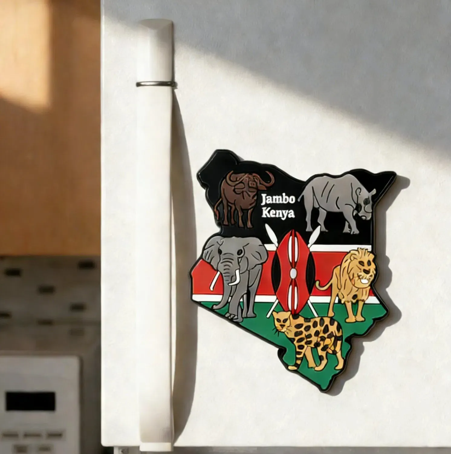 Kenya Map 3D Fridge Magnet PVC Africa Souvenir & Promotional Business Gift