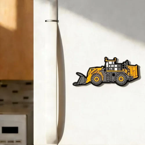 Custom 3D Wheel Loader Fridge Magnet Soft PVC Bulk Industrial Promo Gift Custom 3D Wheel Loader Fridge Magnet Soft PVC Bulk Industrial Promo Gift