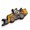 Custom 3D Wheel Loader Fridge Magnet Soft PVC Bulk Industrial Promo Gift