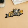 Custom 3D Wheel Loader Fridge Magnet Soft PVC Bulk Industrial Promo Gift