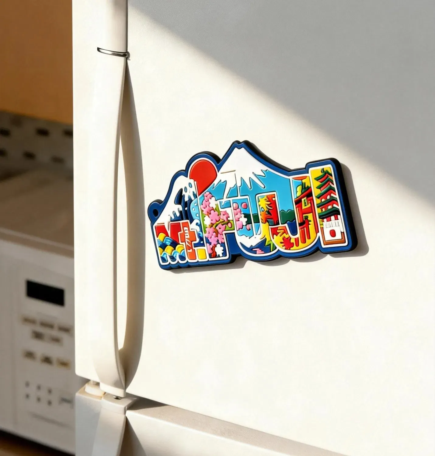 Custom 3D Japan Map Fridge Magnet Eco PVC Bulk Souvenir & Promo Gift