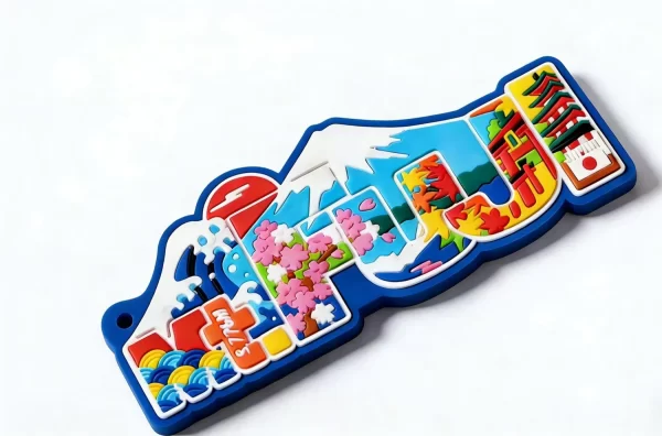 Custom 3D Japan Map Fridge Magnet Eco PVC Bulk Souvenir & Promo Gift