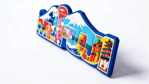 Custom 3D Japan Map Fridge Magnet Eco PVC Bulk Souvenir & Promo Gift