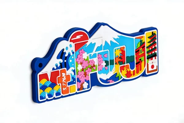 Custom 3D Japan Map Fridge Magnet Eco PVC Bulk Souvenir & Promo Gift