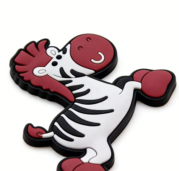 Custom Cartoon Zebra Fridge Magnet Soft PVC Bulk Safari Souvenir & Promotional Gift