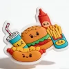 3D PVC Fast Food Fridge Magnet Custom Sublimation Kitchen Decor