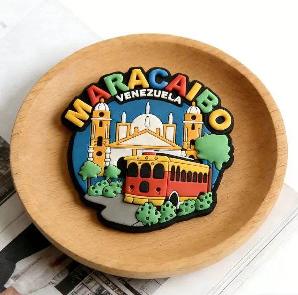 Custom Bulk PVC Maracaibo Premium Travel Souvenir Magnet Custom Bulk PVC Maracaibo Premium Travel Souvenir Magnet